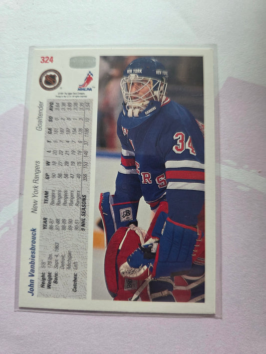 John Vanbiesbrouck 91/92 Score #324
