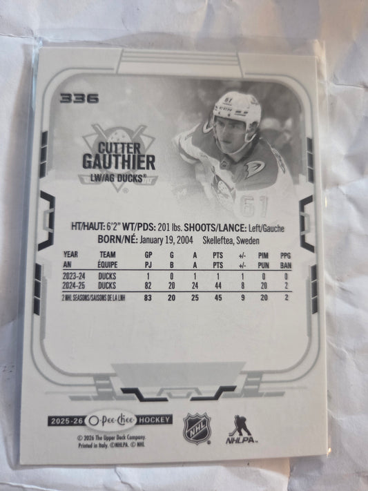 Cutter Gauthier O-Pee-Chee #336