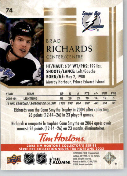 2023 Upper Deck Tim Hortons Brad Richards #74 [Tim Hortons]