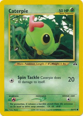 Caterpie (53/75) [Neo Discovery Unlimited][Yuka Morii]