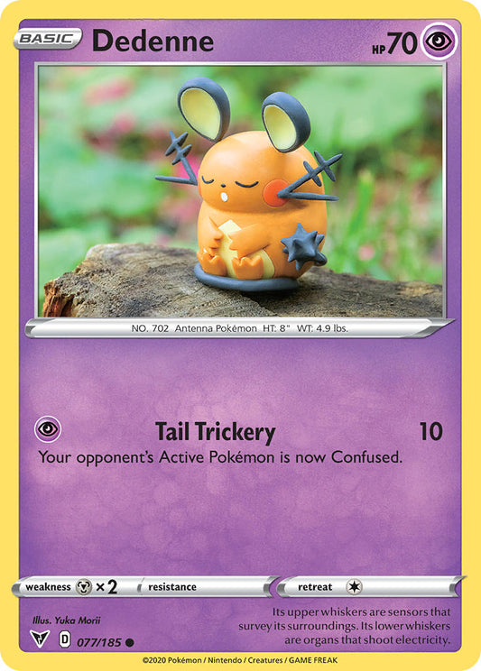 Dedenne (077/185) [Sword & Shield: Vivid Voltage][Yuka Morii]