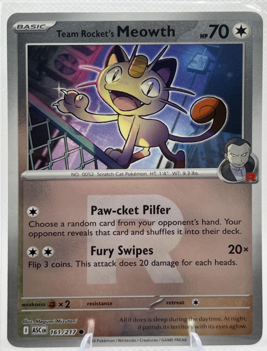 Team Rocket's Meowth [Reverse Holo]