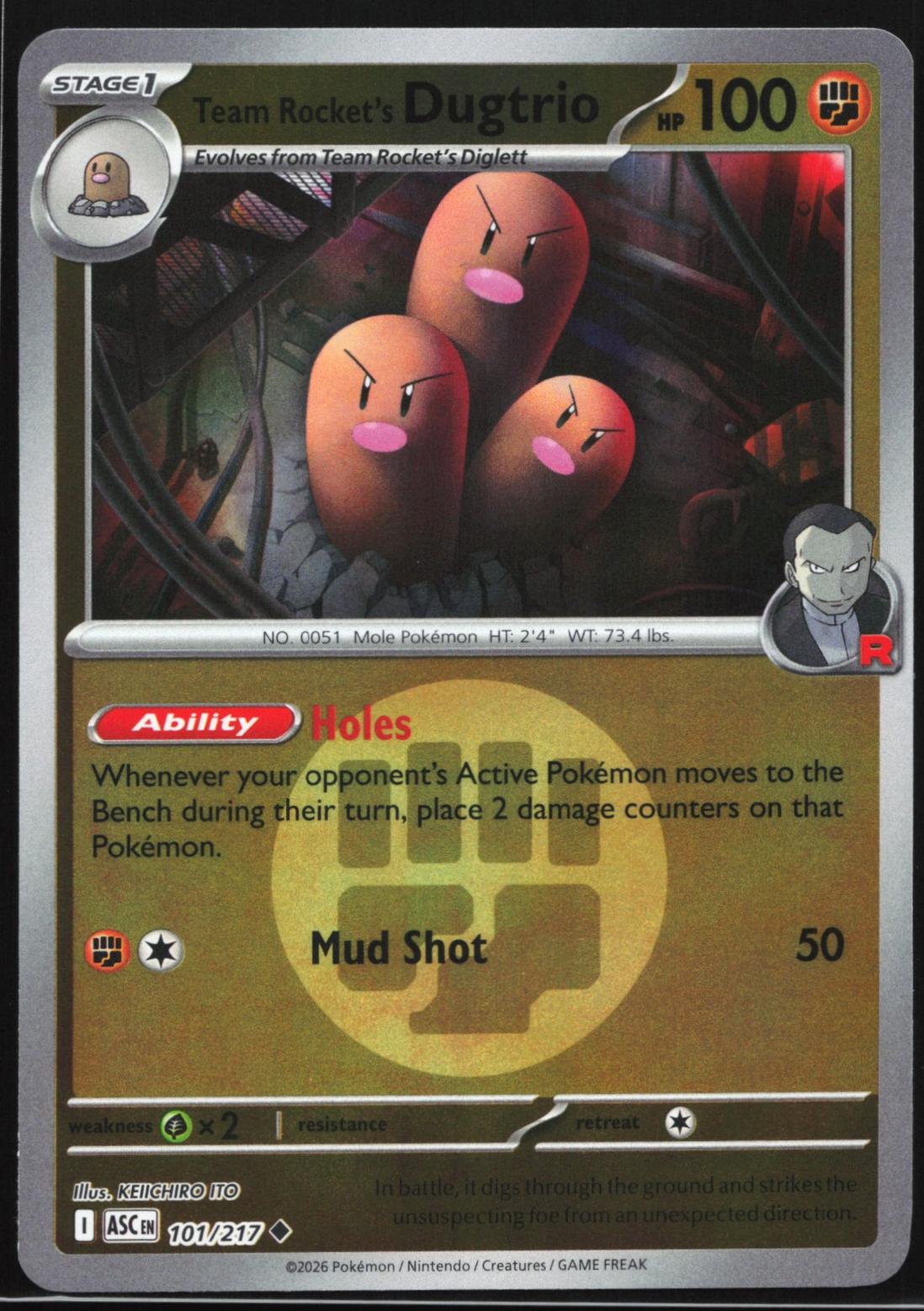 Team Rocket's Dugtrio [Energy]