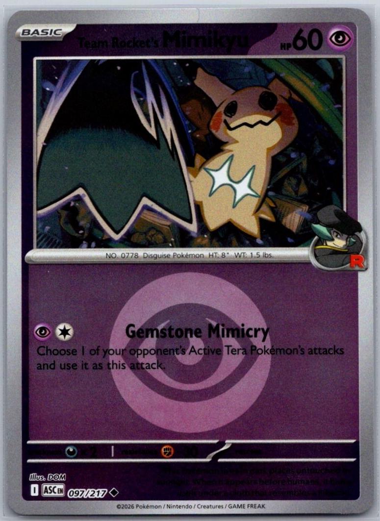 Team Rocket's Mimikyu [Energy]