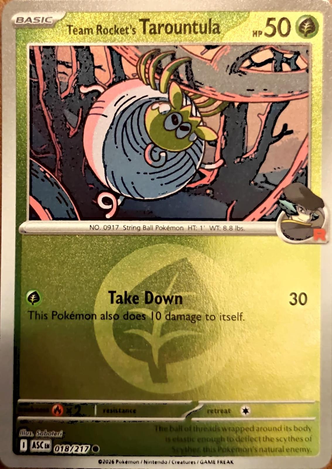 Team Rocket's Tarountula [Energy]