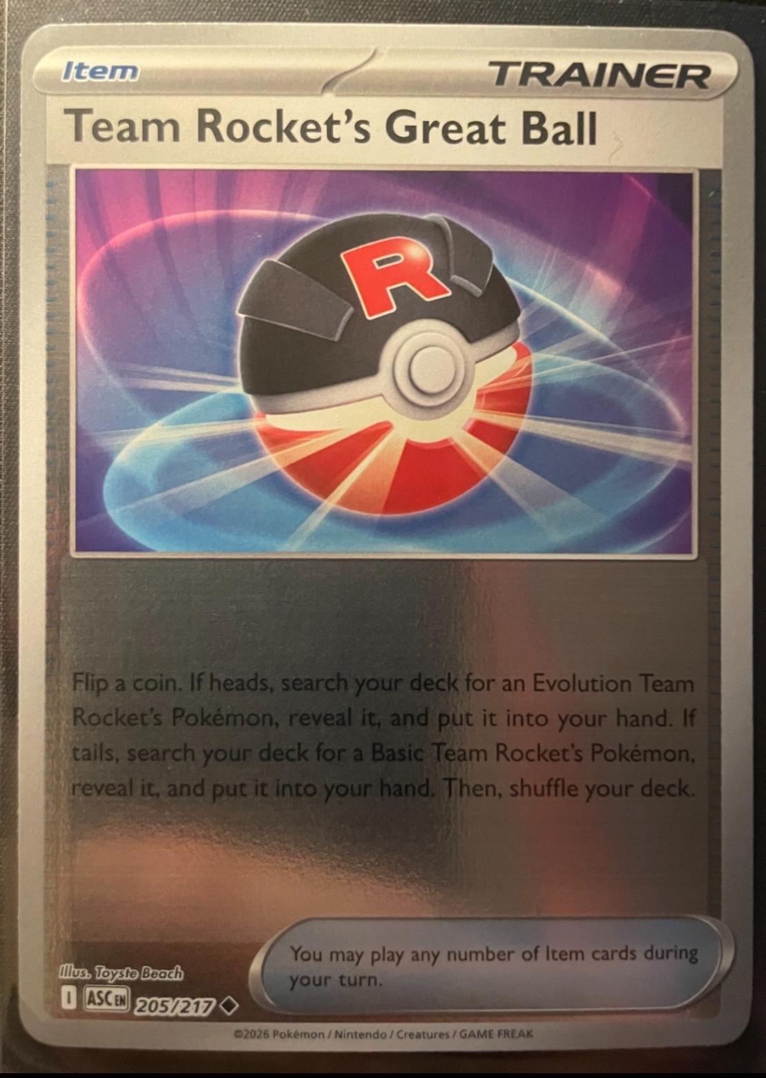 Team Rocket's Great Ball [Reverse Holo]
