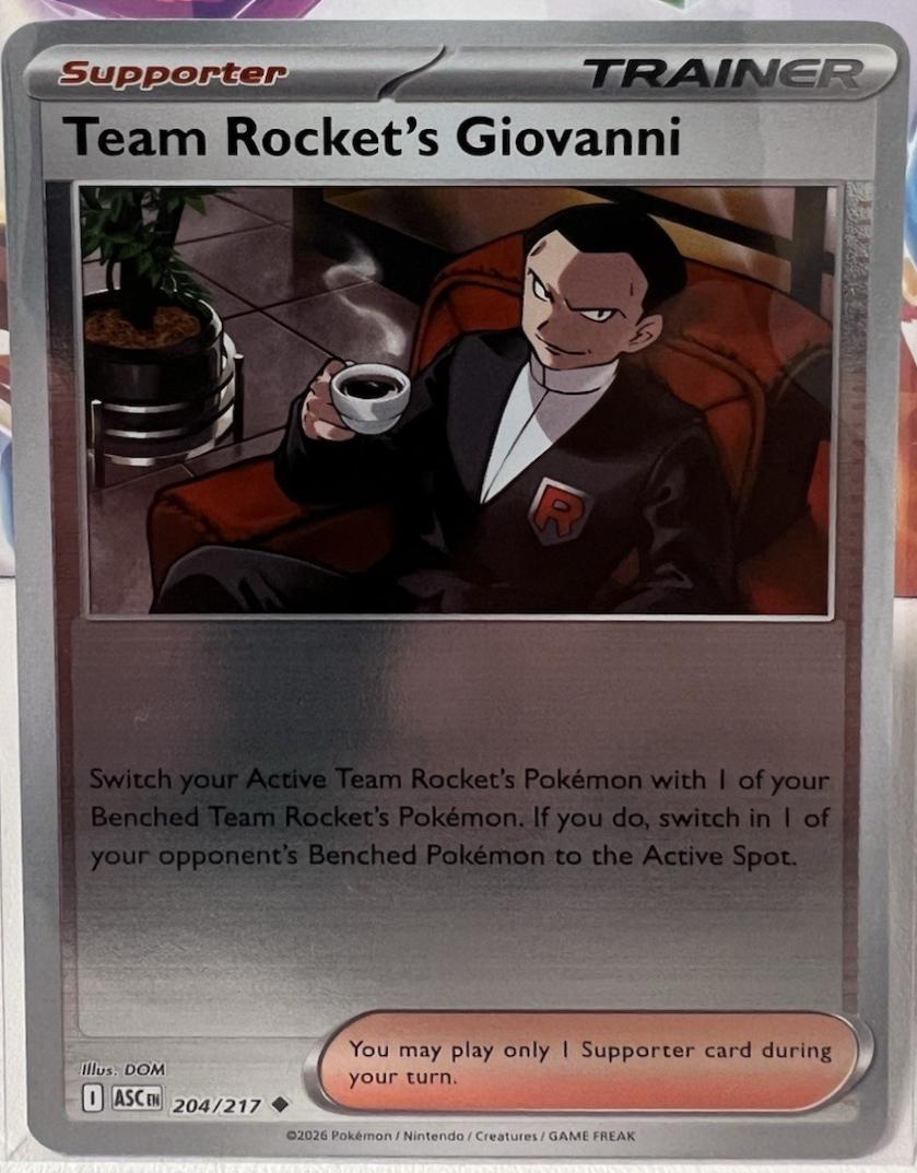 Team Rocket's Giovanni [Reverse Holo]