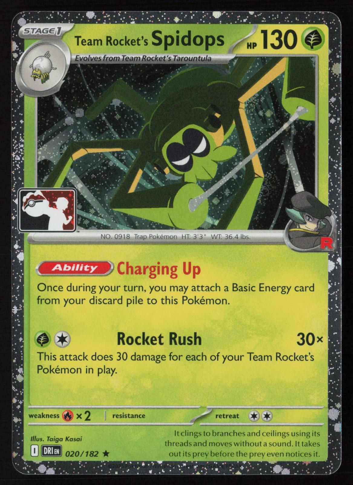 Destined Rivals - Team Rocket's Spidops [Prize Pack Cosmos Holo]