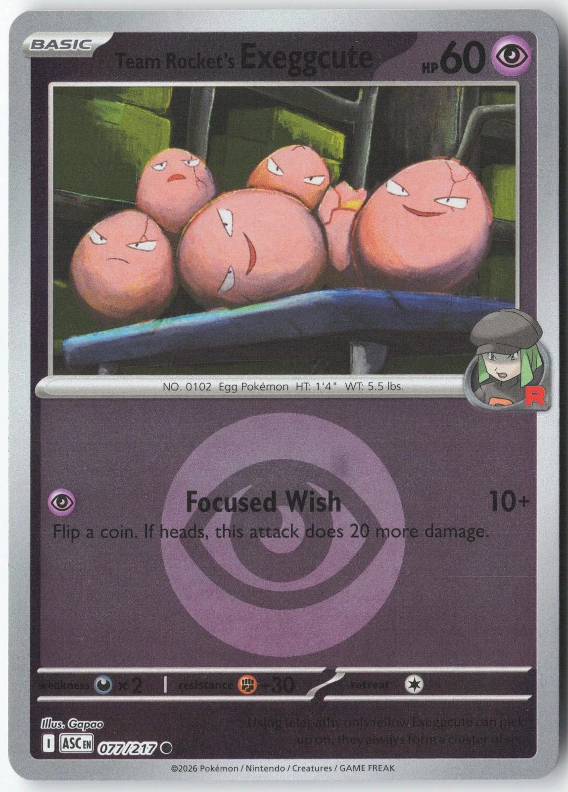 Team Rocket's Exeggcute [Energy]