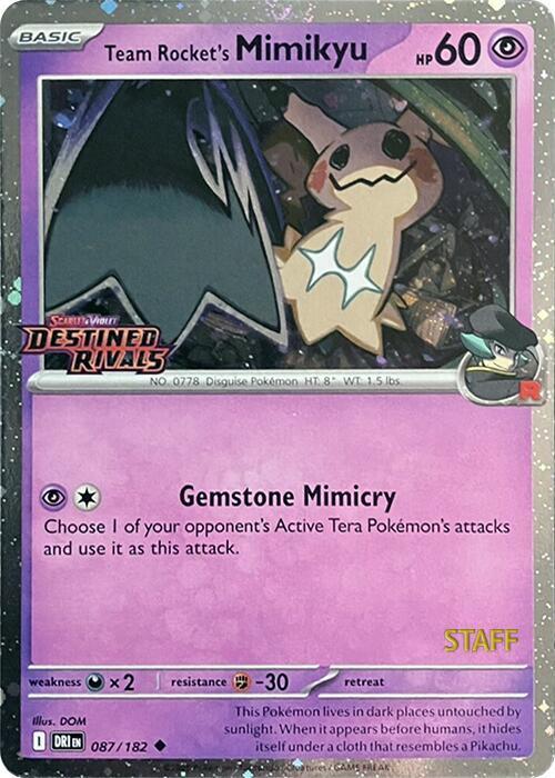 Team Rocket's Mimikyu [Staff]
