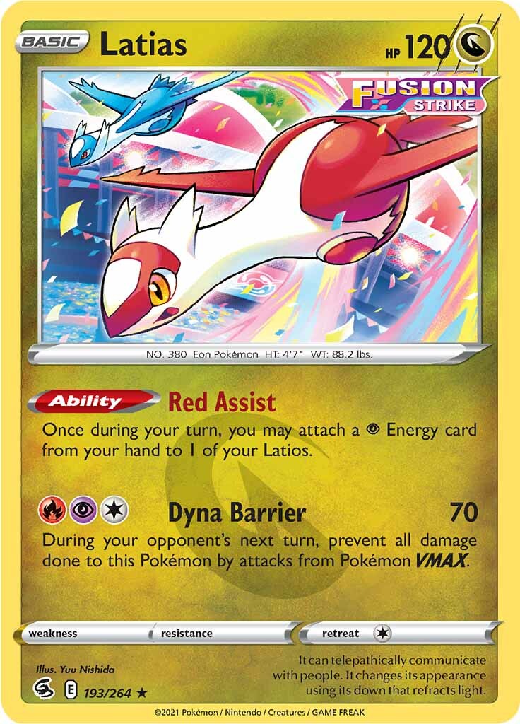 Latias (193/264) [Épée &amp; Bouclier : Fusion Strike] 