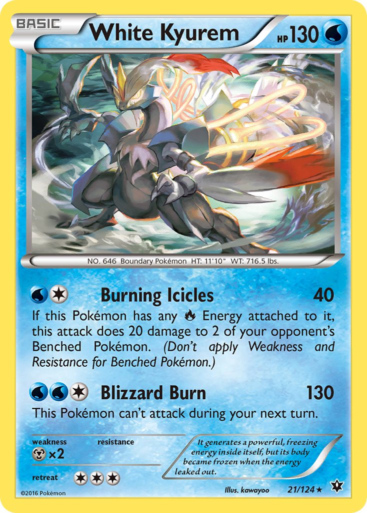 Kyurem blanc (XY Fates Collide) (21/124) [Exclusivités du deck à thème] 