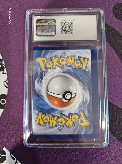Double Error Pikachu - CGC 9 - Inverted back AND Misalignment Error (Dot visible)