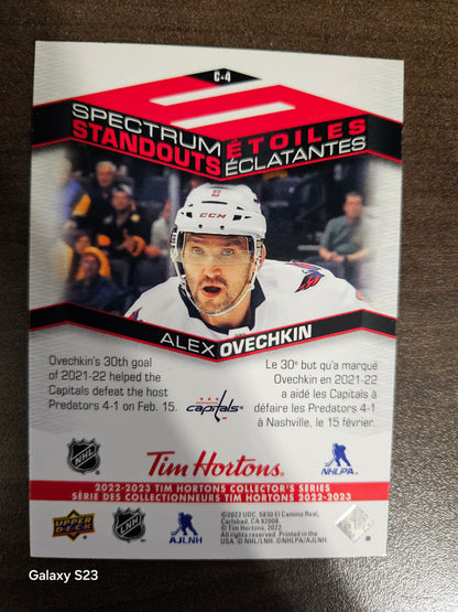 22/23 UD Tim Hortons Spectrum Standouts Alex Ovechkin C-4 [Tim Hortons]