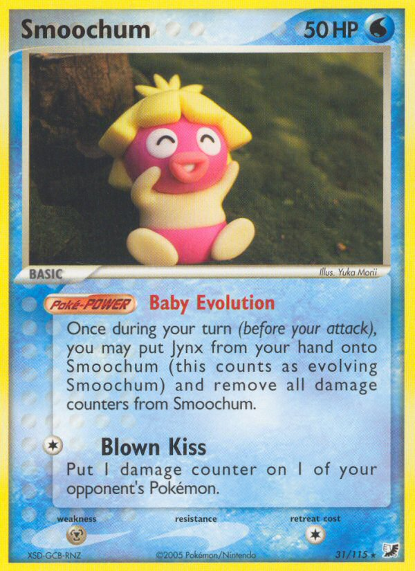 Smoochum (31/115) [EX: Unseen Forces][Yuka Morii]