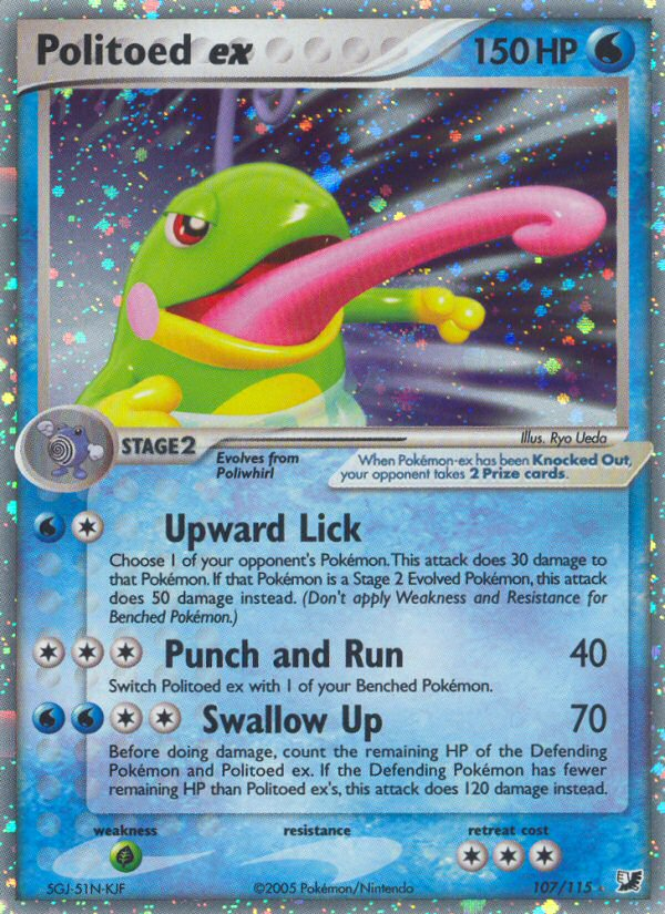Politoed ex (107/115) [EX : Forces invisibles] 