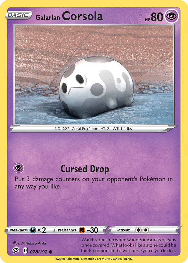 Galarian Corsola (78/192) [Épée &amp; Bouclier: Rebel Clash] 