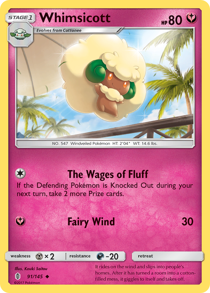 Whimsicott (91/145) [Soleil et Lune : Gardiens Rising] 