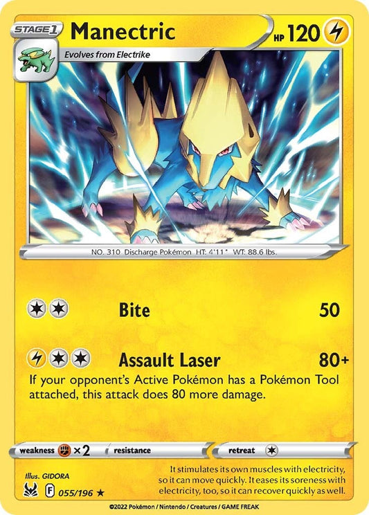 Manectric (055/196) [Épée et Bouclier : Origine Perdue] 