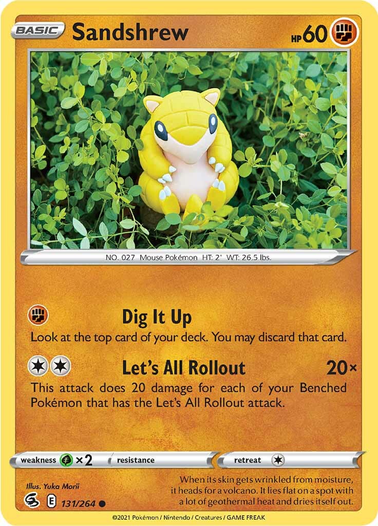 Sandshrew (131/264) [Sword & Shield: Fusion Strike][Yuka Morii]