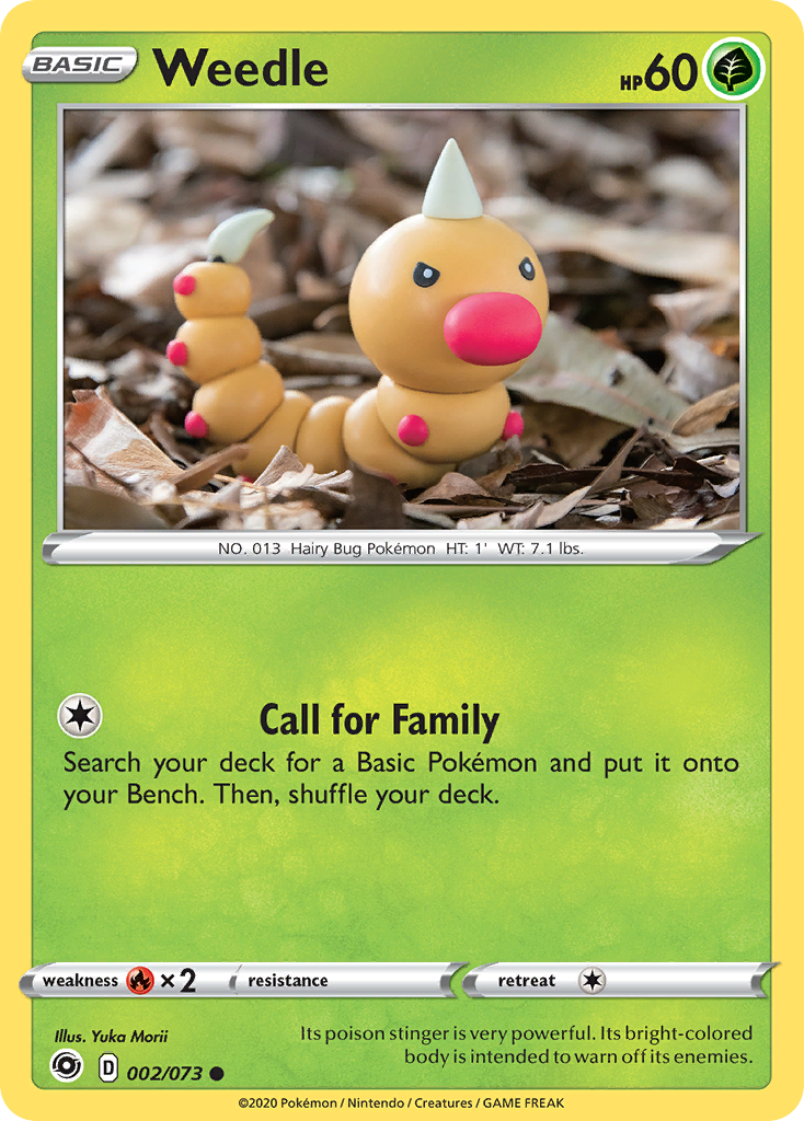 Weedle (002/073) [Sword & Shield: Champion's Path][Yuka Morii]