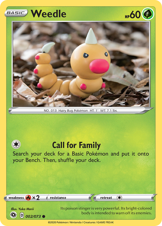 Weedle (002/073) [Sword & Shield: Champion's Path][Yuka Morii]