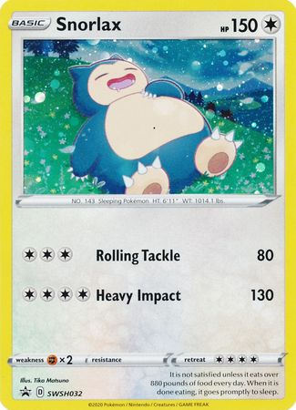 Snorlax (SWSH032) [Épée et Bouclier : Promotions Black Star] 