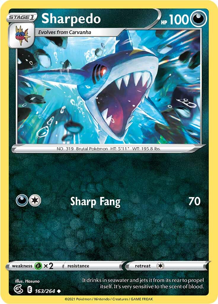 Sharpedo (163/264) [Épée &amp; Bouclier : Frappe de fusion] 