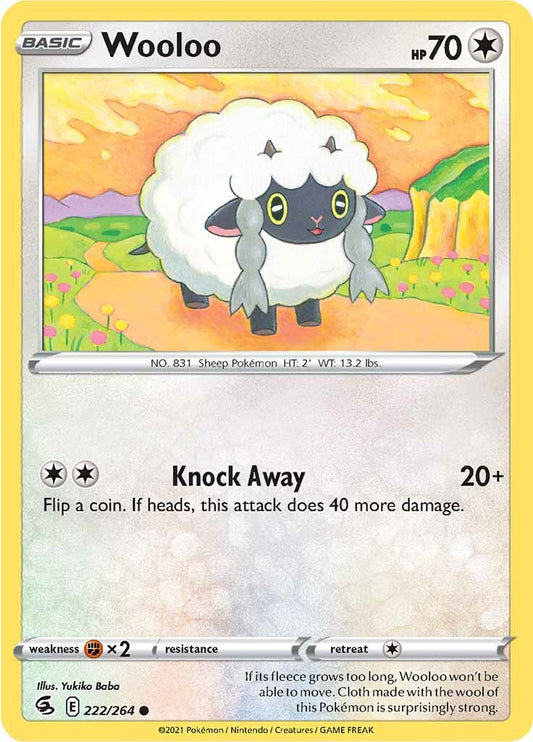 Wooloo (222/264) [Épée et Bouclier : Fusion Strike] 