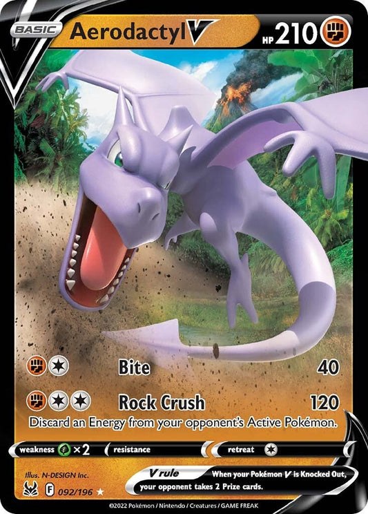 Aerodactyl V (092/196) [Épée et Bouclier : Origine Perdue] 