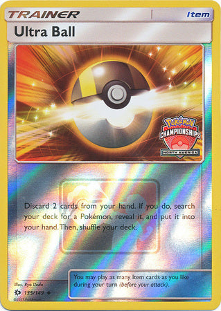 Ultra Ball (135/149) (Promotion du championnat NA) [Soleil et lune : ensemble de base] 