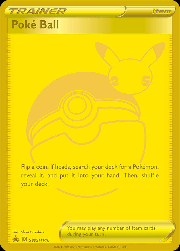 Poke Ball (SWSH146) (Célébrations) [Épée et Bouclier : Promos Black Star] 