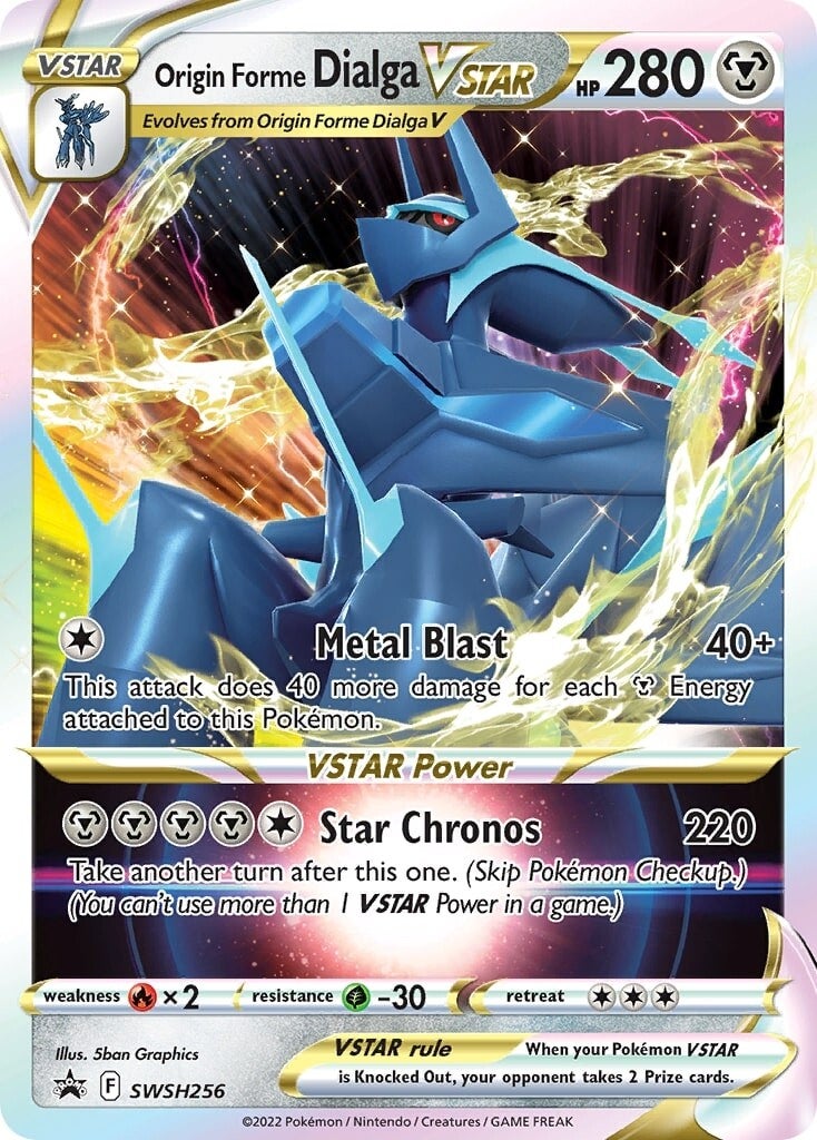 Origin Forme Dialga VSTAR (SWSH256) (Carte Jumbo) [Épée et Bouclier : Promos Black Star] 