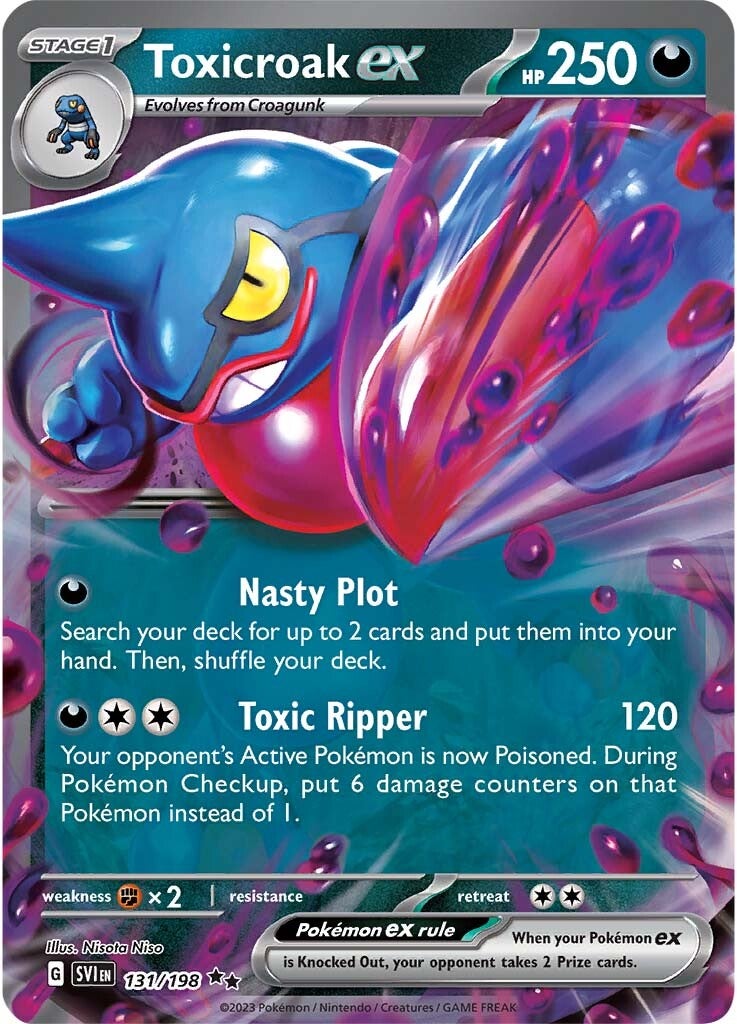 Toxicroak ex (131/198) [Scarlet &amp; Violet: Ensemble de base] 