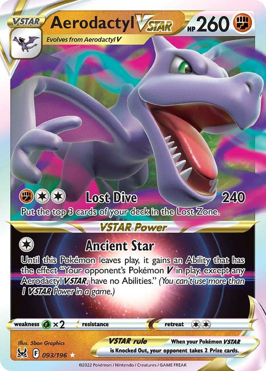 Aerodactyl VSTAR (093/196) [épée et bouclier : origine perdue] 