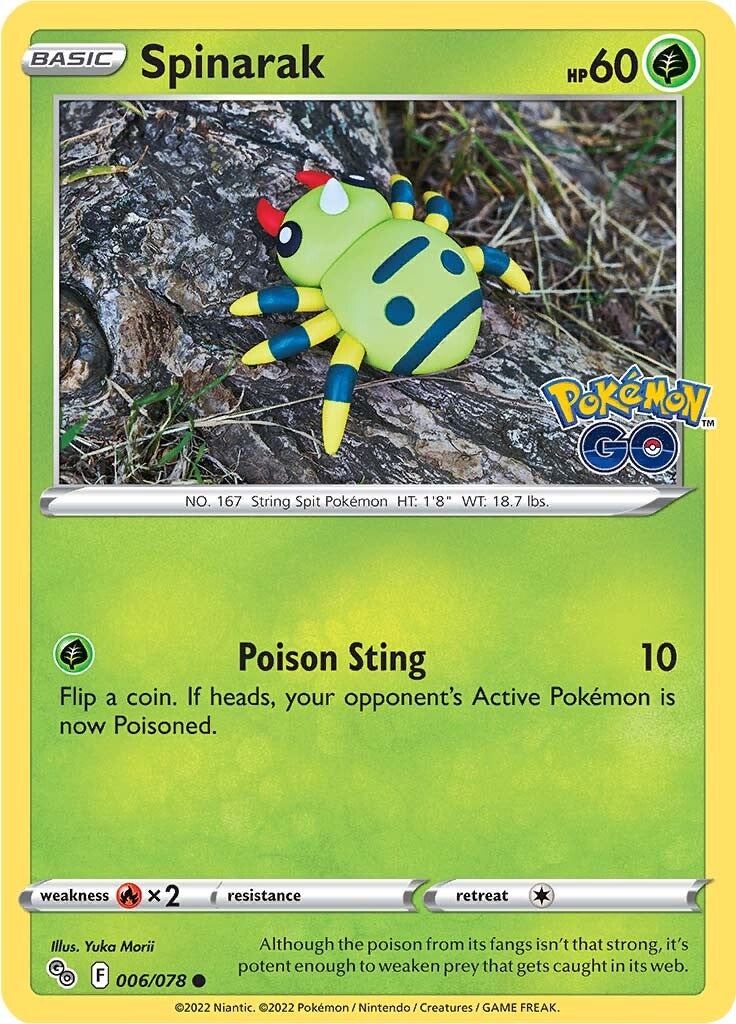 Spinarak (006/078) [Pokémon GO][Yuka Morii]