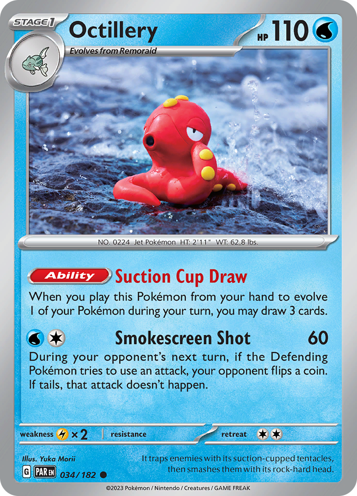 Octillery (034/182) [Scarlet & Violet: Paradox Rift][Yuka Morii]
