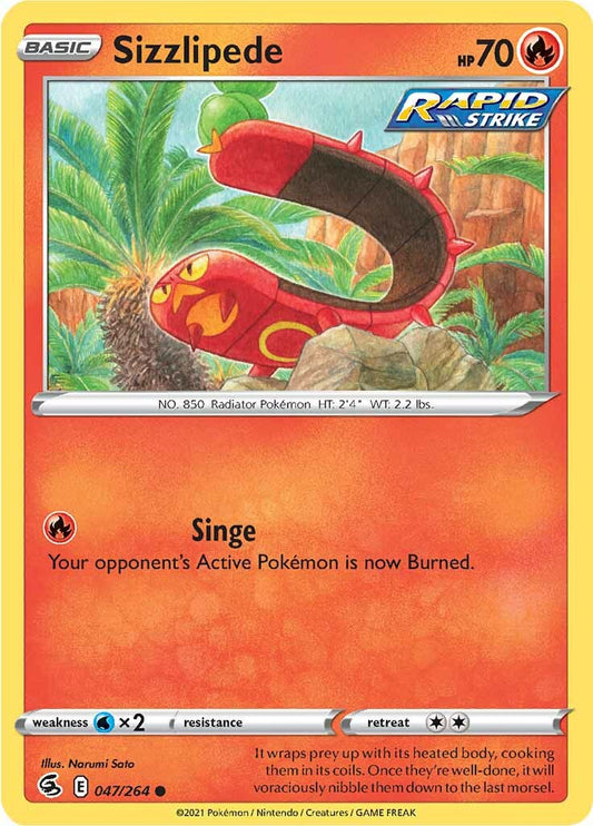 Sizzlipede (047/264) [Épée et Bouclier : Fusion Strike] 