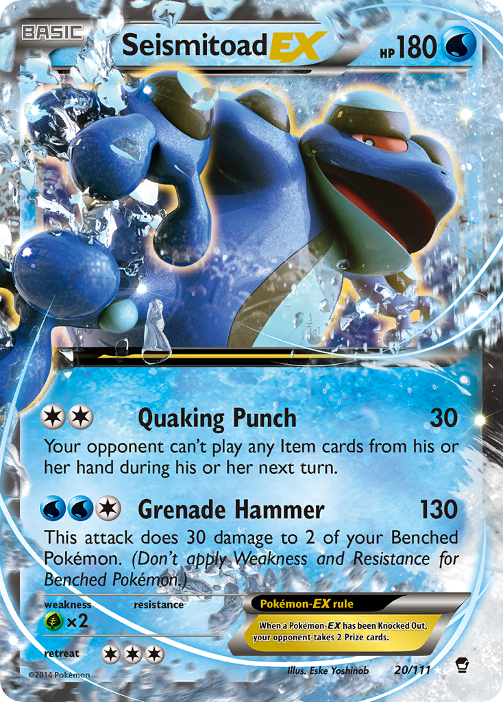 Seismitoad EX (20/111) [XY : Poings furieux] 