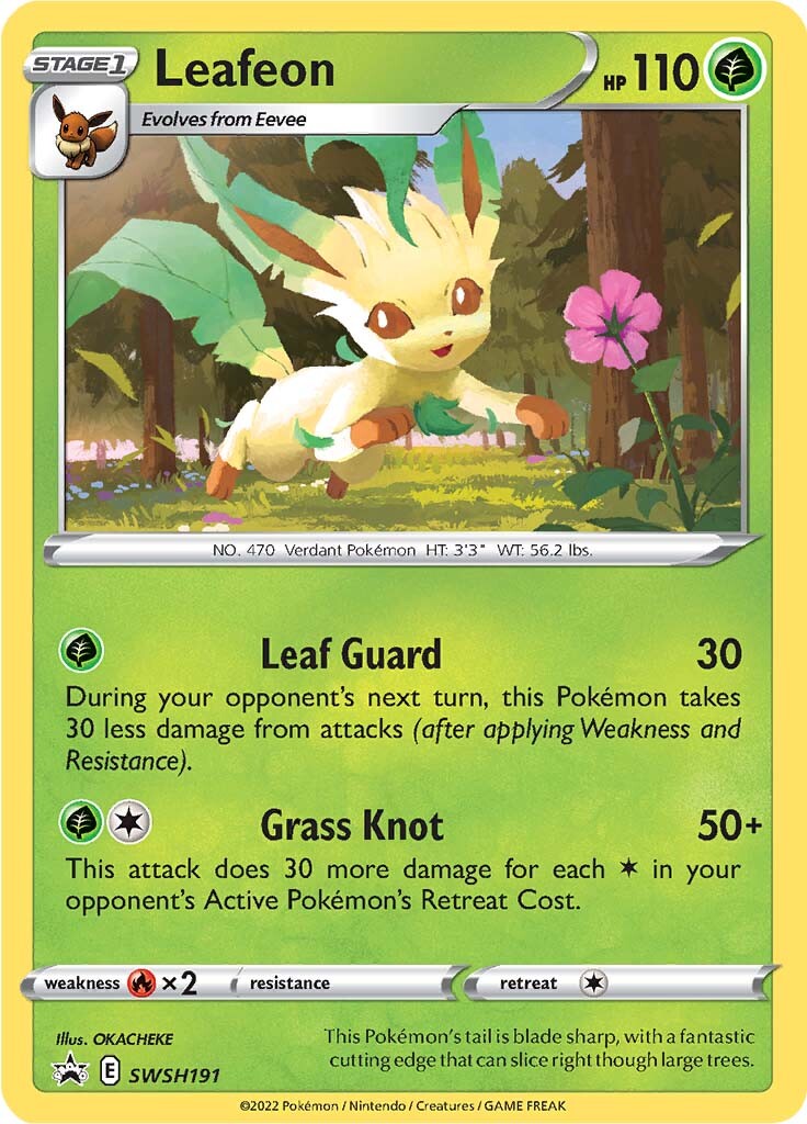 Leafeon (SWSH191) [Épée et bouclier : promotions de l'étoile noire] 