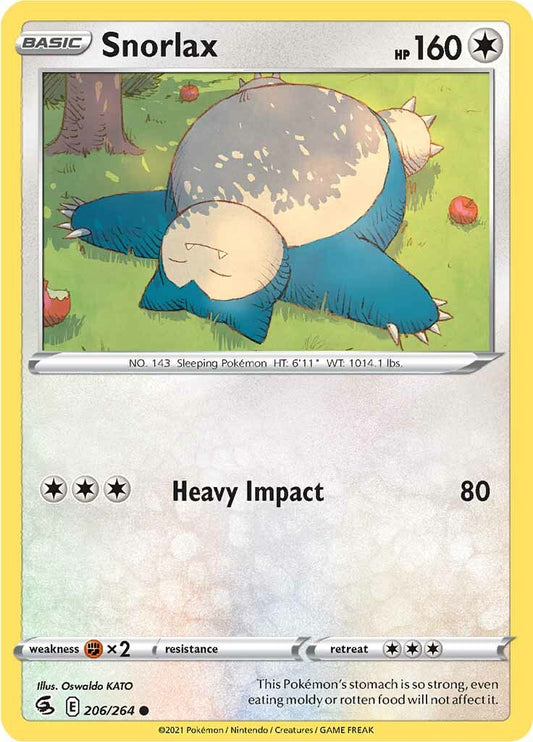 Snorlax (206/264) [Épée et bouclier : Frappe de fusion] 