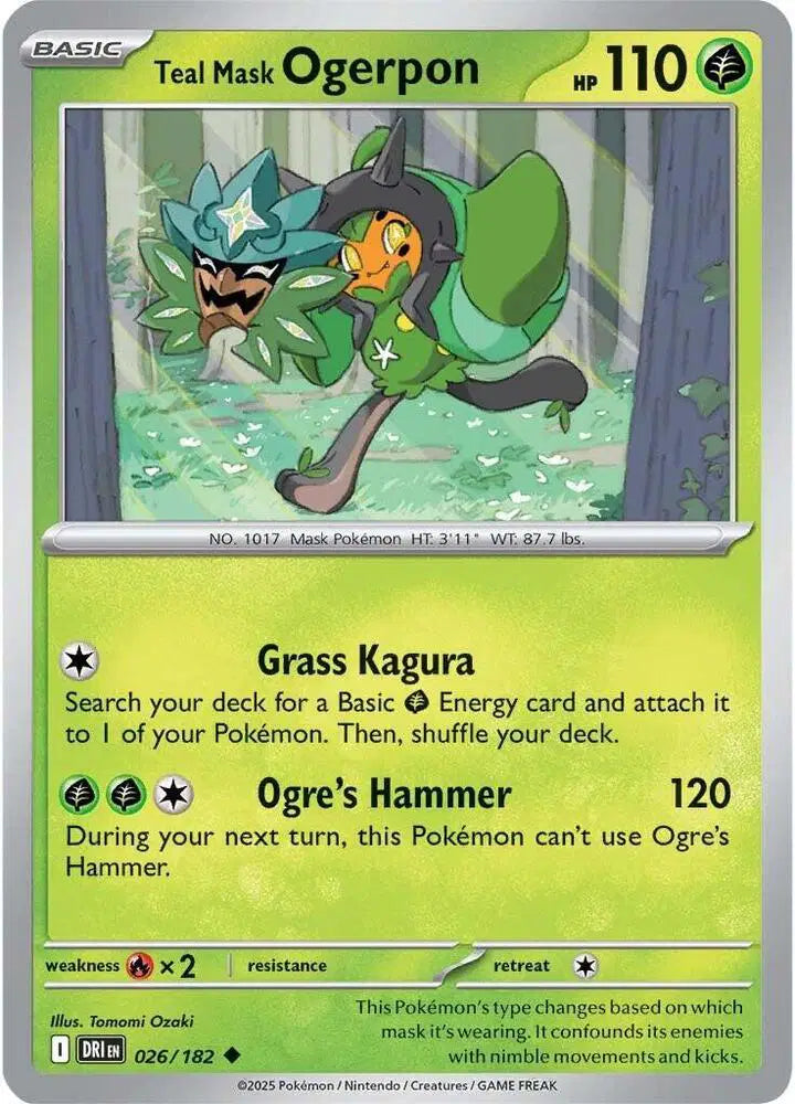 Teal Mask Ogerpon [Reverse Holo]