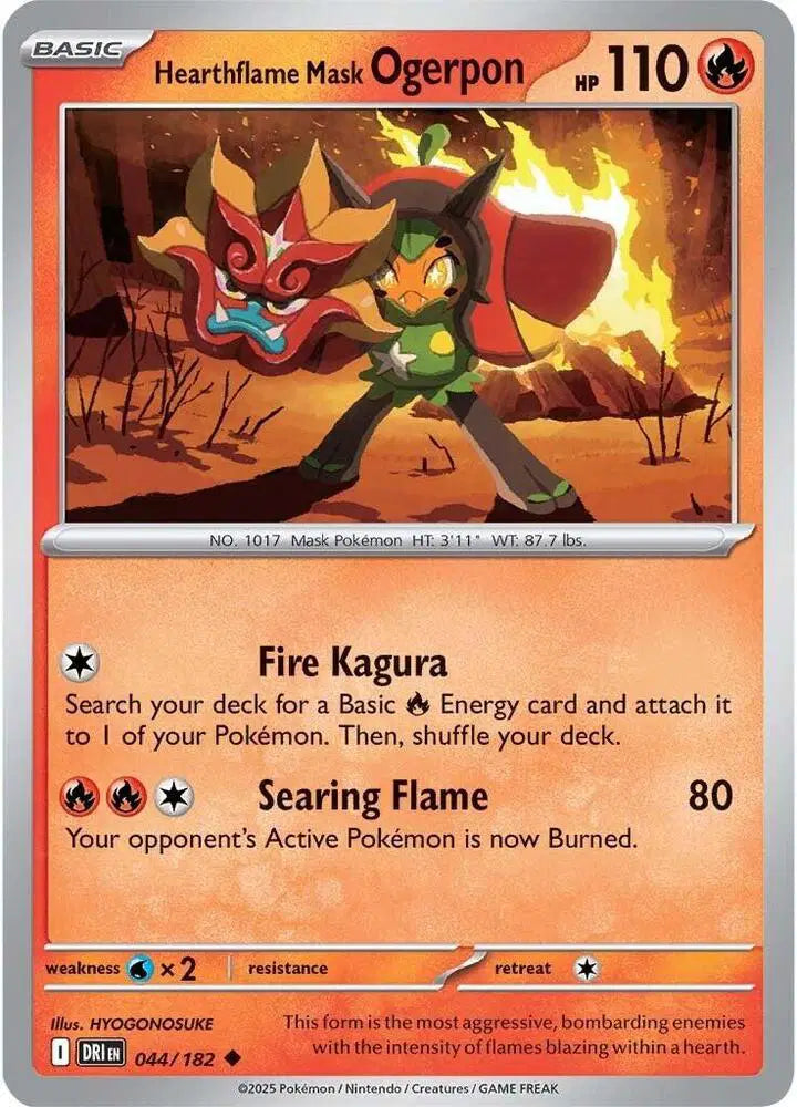 Hearthflame Mask Ogerpon [Reverse Holo]