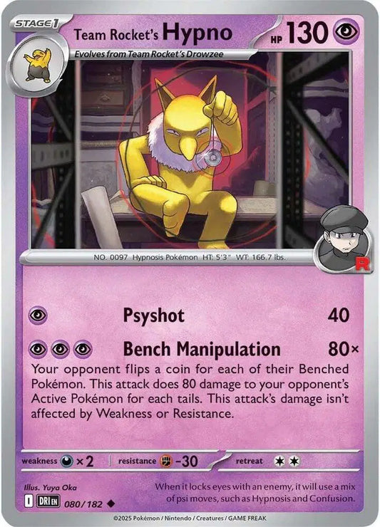 Team Rocket's Hypno [Reverse Holo]