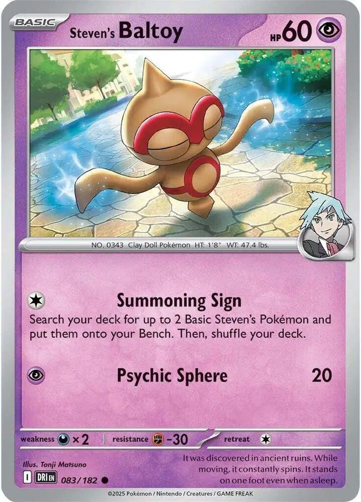 Steven's Baltoy [Reverse Holo]
