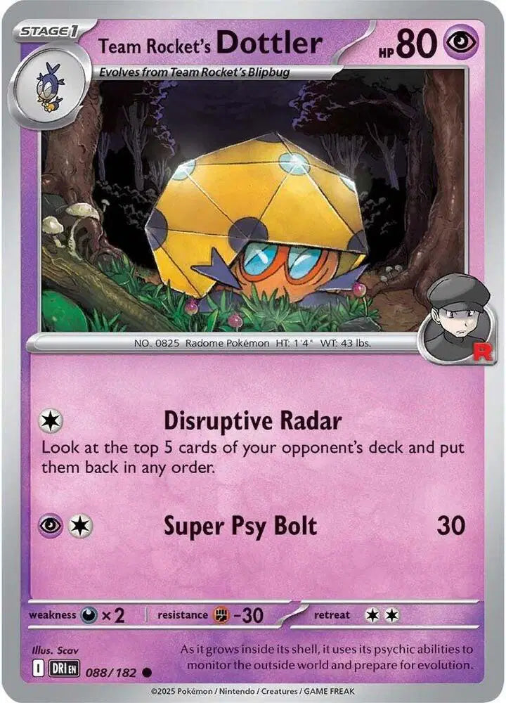 Team Rocket's Dottler [Reverse Holo]