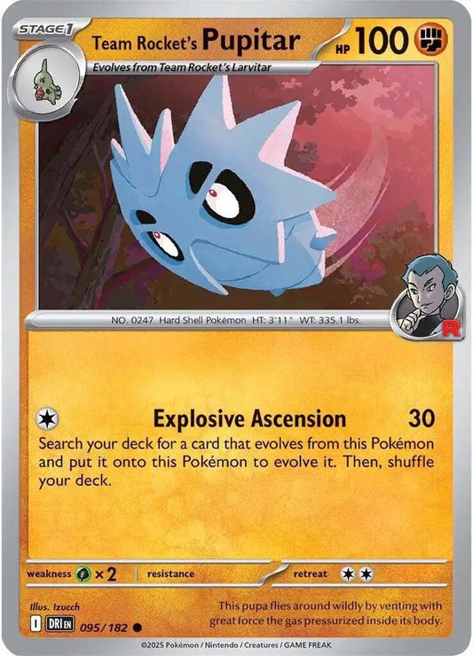 Team Rocket's Pupitar [Reverse Holo]