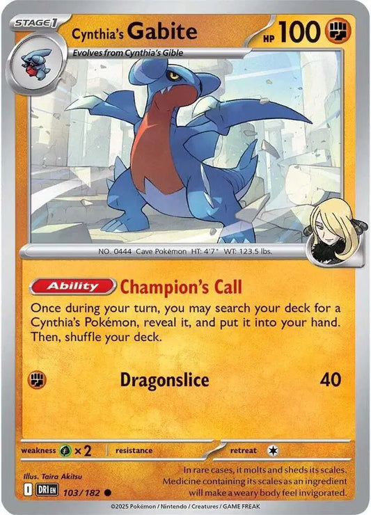 Cynthia's Gabite [Cosmos Holo]
