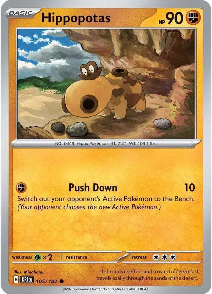 Hippopotas [Reverse Holo]