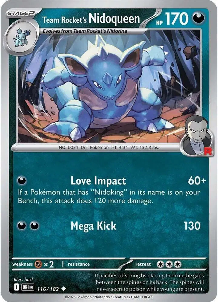 Team Rocket's Nidoqueen [Reverse Holo]